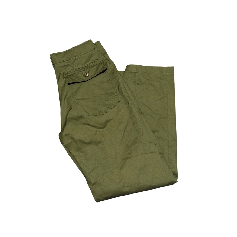 Vintage US Military OG-507 Utility Trousers Olive Green Fatigue Pants 32x31